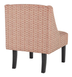 Janesley Orange/Cream Fabric Accent Chair