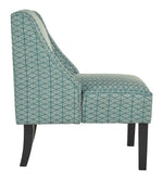 Janesley Teal/Cream Fabric Accent Chair