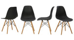 Jaspeni 4 Black/Natural Side Chairs