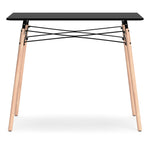 Jaspeni Black/Natural Home Office Desk