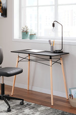 Jaspeni Black/Natural Home Office Desk