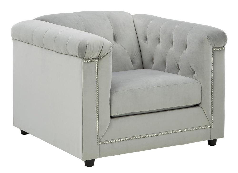 Josanna Gray Fabric Chair