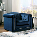 Josanna Navy Fabric Chair