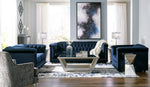 Josanna Navy Fabric Chair