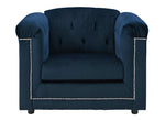 Josanna Navy Fabric Chair