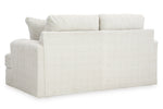 Signature Design Karinne Linen Plush Fabric Loveseat