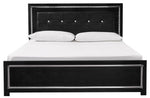 Kaydell Black Wood King Panel Bed