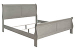 Kordasky Gray Wood Cal King Sleigh Bed