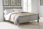 Kordasky Gray Wood Cal King Sleigh Bed