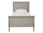 Kordasky Gray Wood Twin Sleigh Bed