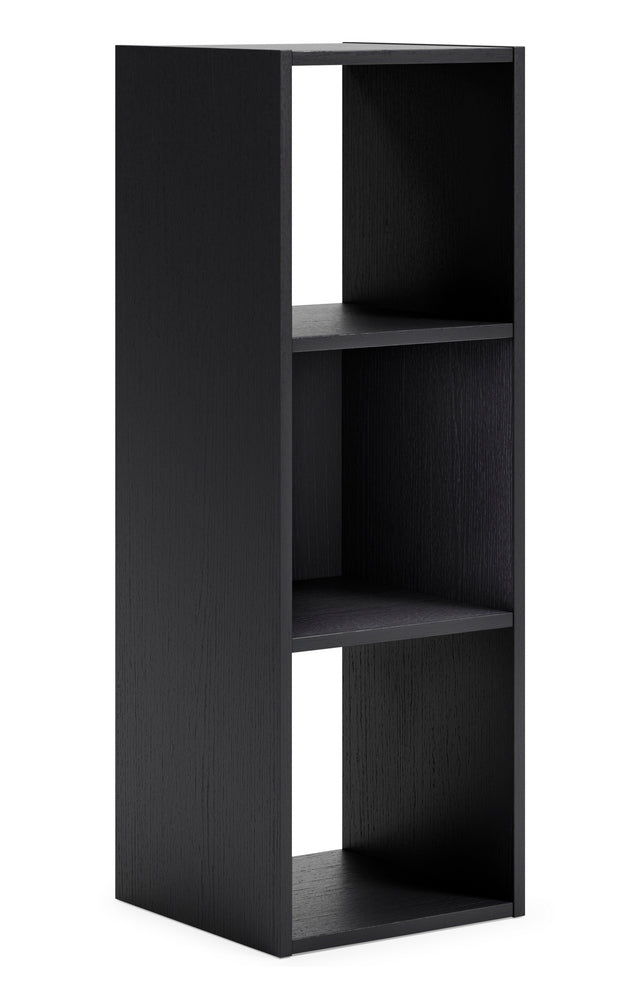 Langdrew Black Wood 3-Cube Organizer