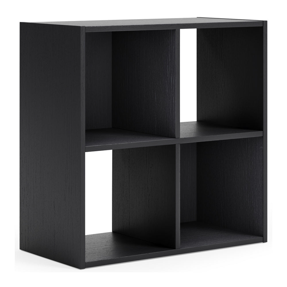 Langdrew Black Wood 4-Cube Organizer