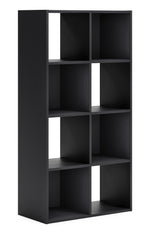 Langdrew Black Wood 8-Cube Organizer