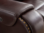 Latimer Brown Power Recliner Loveseat