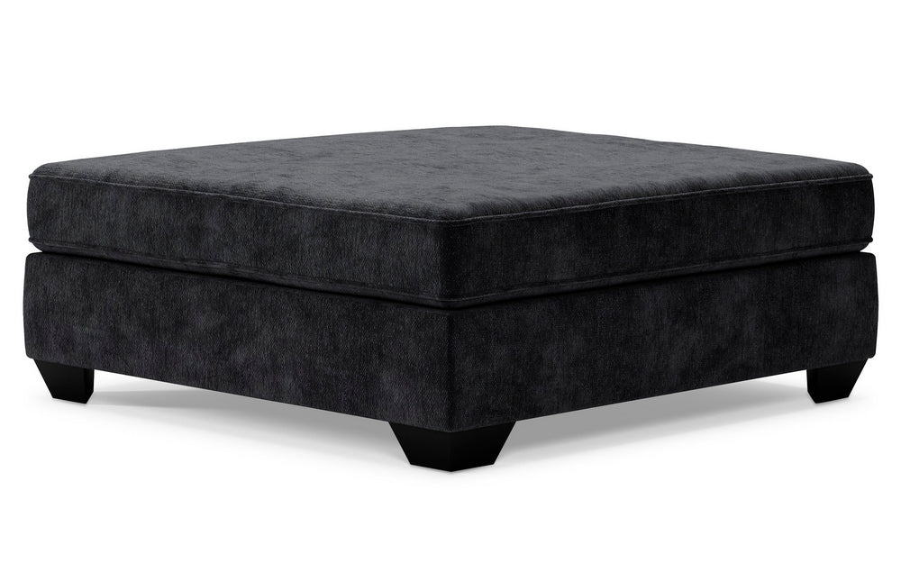 Lavernett Charcoal Oversized Accent Ottoman