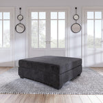 Lavernett Charcoal Oversized Accent Ottoman