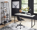 Lazabon Gray/Black Metal 63" Home Office Desk