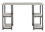 Lazabon Gray/Black Metal 48" Home Office Desk