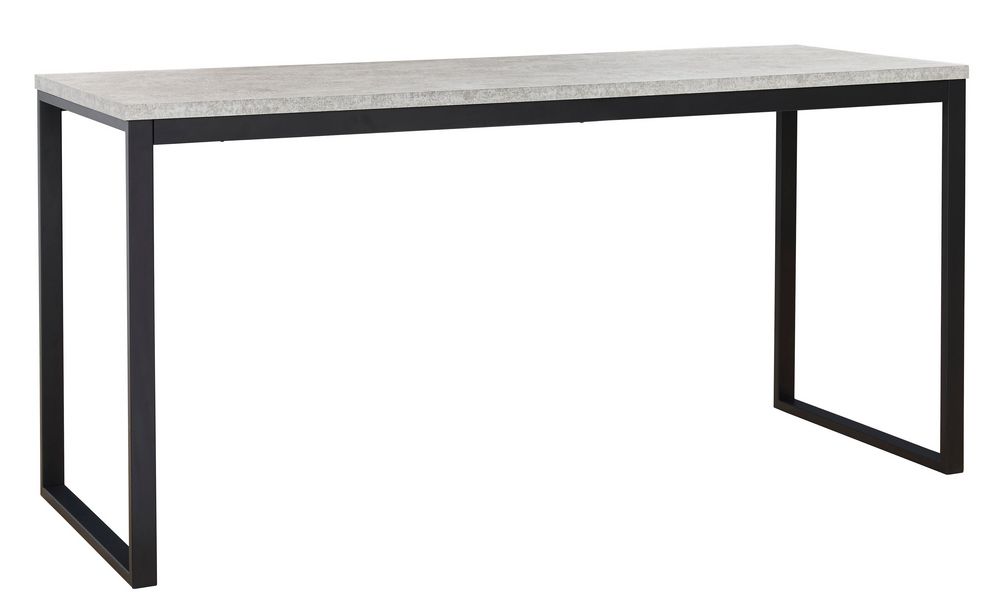 Lazabon Gray/Black Metal 63" Home Office Desk