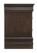 Leewarden Dark Brown 2-Drawer Nightstand