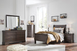 Leewarden Dark Brown 5-Drawer Chest