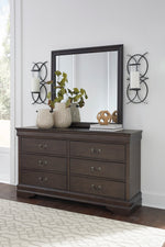 Leewarden Dark Brown Dresser Mirror