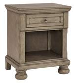 Lettner Light Gray Youth Nightstand