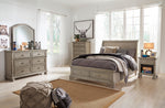 Lettner Light Gray Full Sleigh Storage Bed