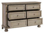 Lettner Light Gray Youth 6-Drawer Dresser