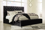 Lindenfield Black Cal King Bed (Oversized)