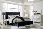 Lindenfield Black Cal King Bed (Oversized)