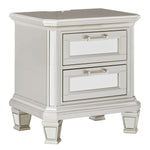 Lindenfield Silver Wood 2-Drawer Nightstand