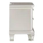 Lindenfield Silver Wood 2-Drawer Nightstand