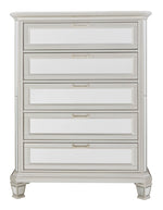 Lindenfield Silver Wood 5-Drawer Chest