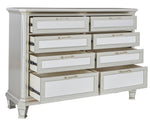 Lindenfield Silver Wood 8-Drawer Dresser