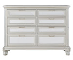 Lindenfield Silver Wood 8-Drawer Dresser