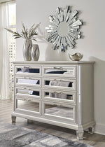 Lindenfield Silver Wood 8-Drawer Dresser