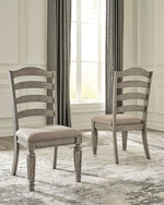 Lodenbay 2 Antique Gray Side Chairs