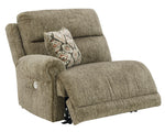 Lubec 3-Pc Taupe Power Recliner Loveseat