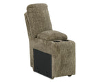 Lubec 3-Pc Taupe Power Recliner Loveseat