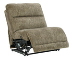 Lubec 5-Pc Taupe Manual Recliner Sectional