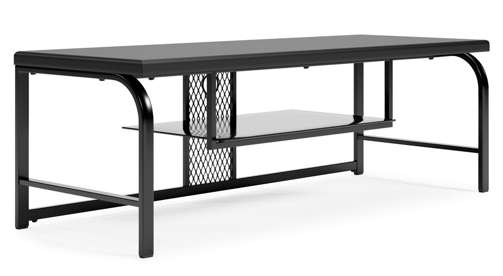 Lynxtyn Contemporary Black TV Stand