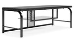 Lynxtyn Contemporary Black TV Stand