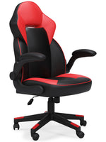 Lynxtyn Red/Black Swivel Home Office Chair