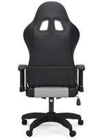 Lynxtyn White/Gray Swivel Home Office Chair