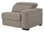 Mabton 5-Pc Gray Power Recliner Sectional