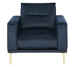 Macleary Navy Velvet Chair