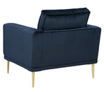 Macleary Navy Velvet Chair