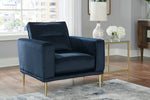 Macleary Navy Velvet Chair