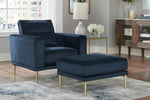 Macleary Navy Velvet Chair